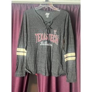 Blue 84 Texas Tech "Lydia" lace up crew/Medium/Black